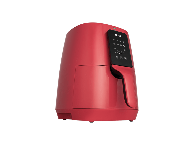 Tesla AirCook Q30 Forrólevegős sütő, piros