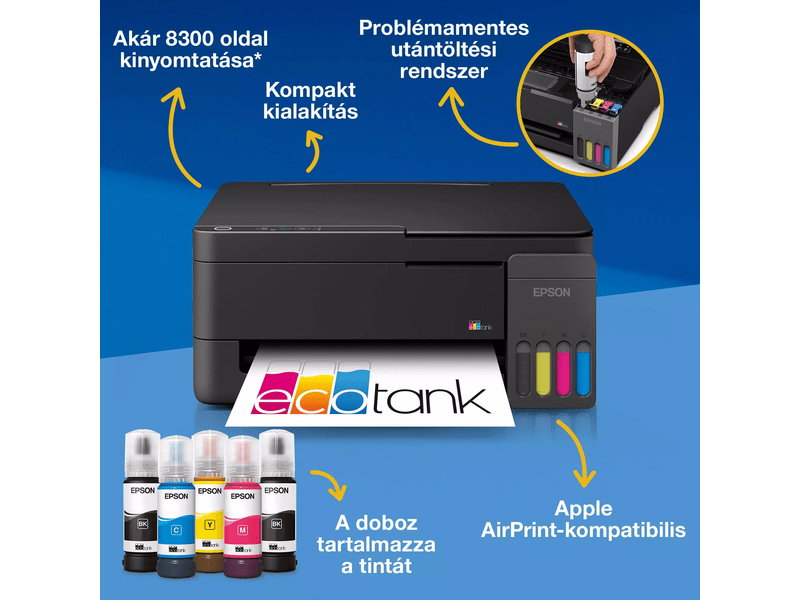 Epson EcoTank L3310 Multifunkciós nyomtató (C11CL61401)