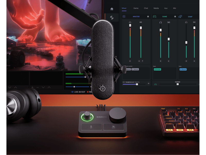 SteelSeries Alias Pro Gamer mikrofon (61597)