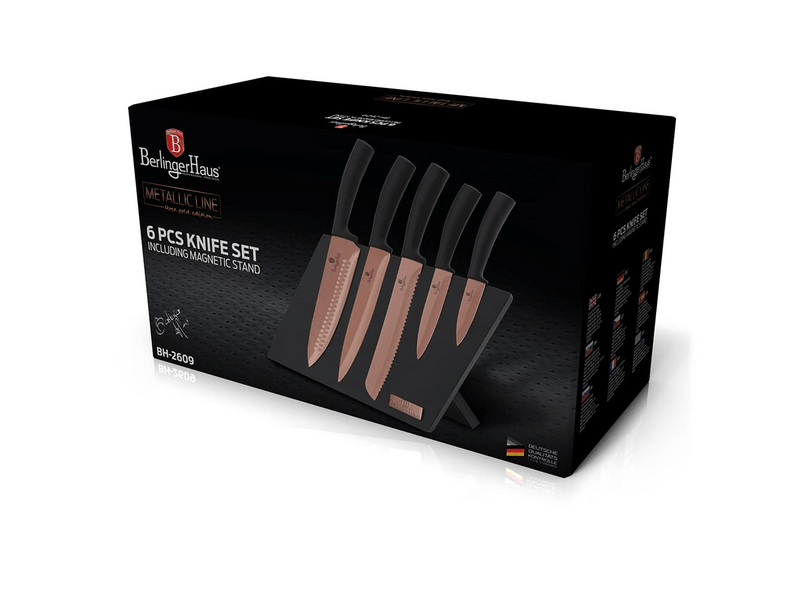 Berlinger Haus BH/2609 6 részes késkészlet mágneses állvánnyal