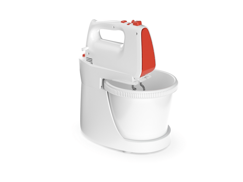 Tesla MX501WRB Tálas kézi mixer, fehér-piros