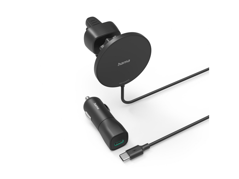 Hama 201697 bežični auto punjač "Magcharge" 15W