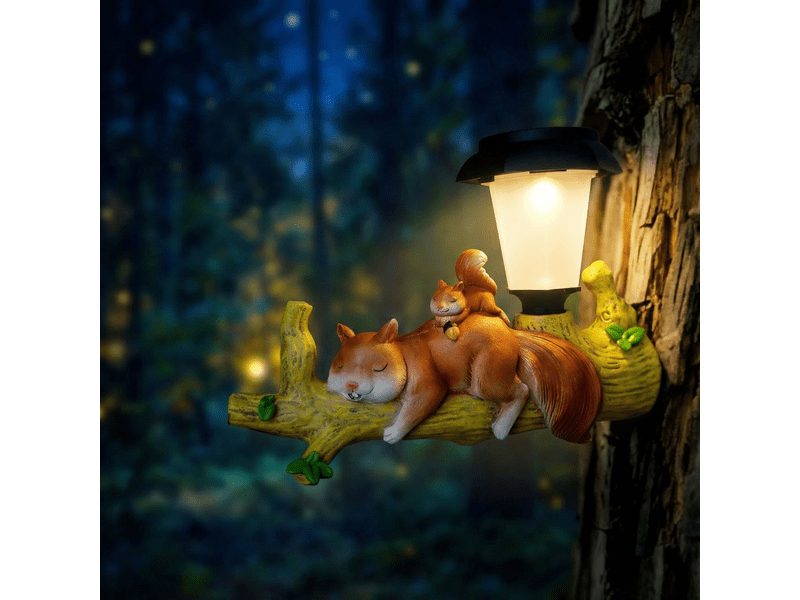 Garden of Eden 11421 Szolár állatfigura, mókus