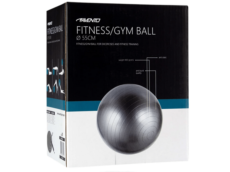 Avento ABS Gym Ball gimnasztika labda, 55 cm, ezüst (21734)
