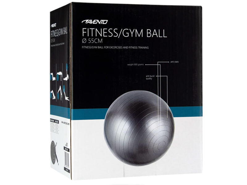 Avento ABS Gym Ball 55 cm, ezüst