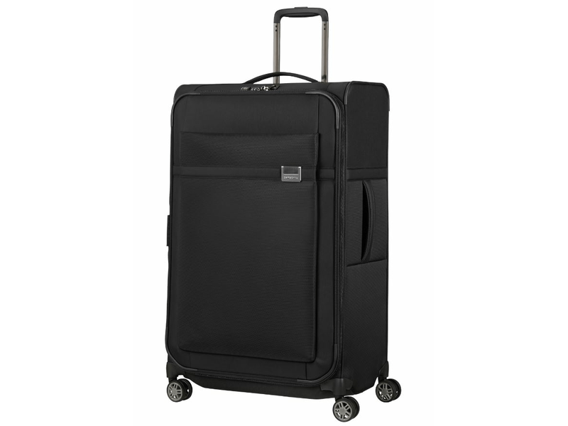 Samsonite Airea Spinner Bővíthető bőrönd, 78 cm, fekete (133626-1041)