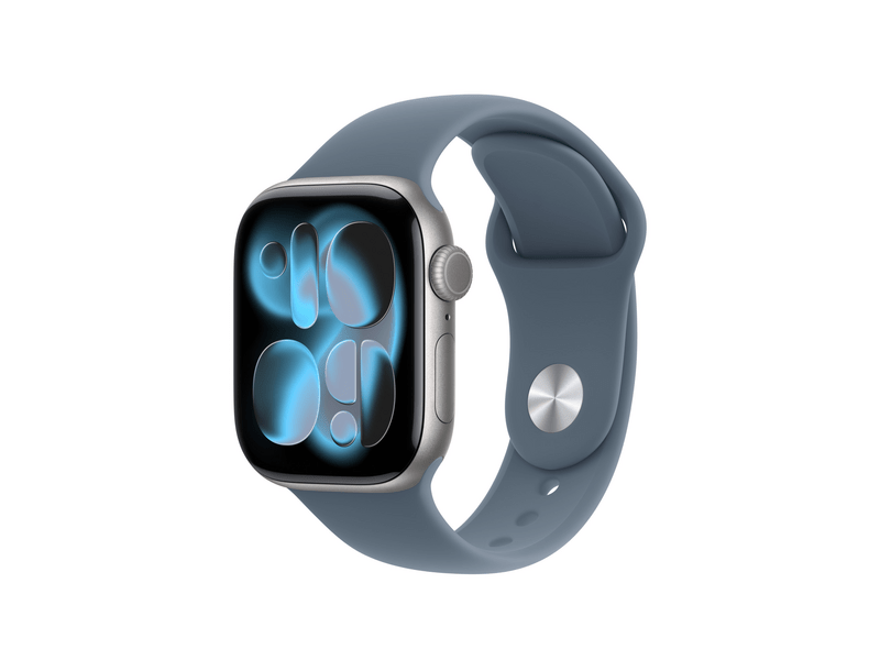 Apple Watch 42 mm-es acélkék sportszíj – S/M (MFGE4ZM/A)