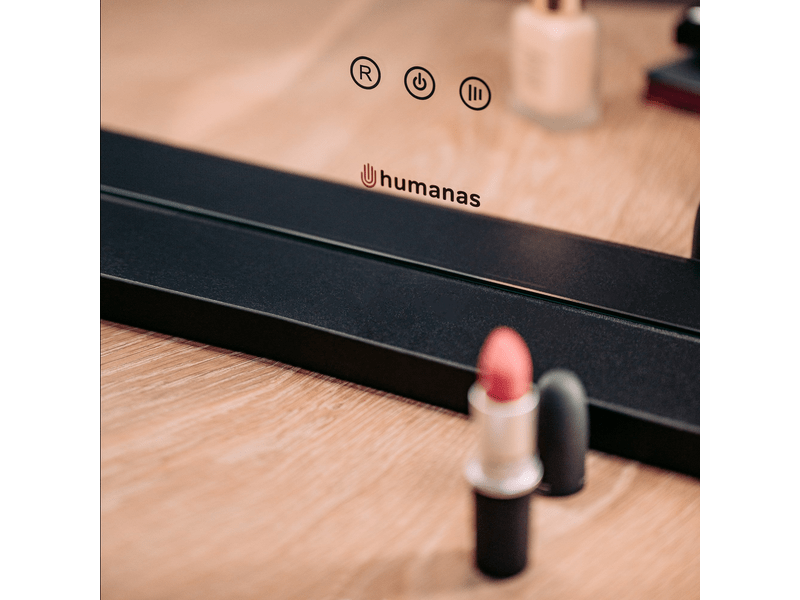 Humanas HS-HM02 Ogledalo za šminkanje s LED osvjetljenjem, crno