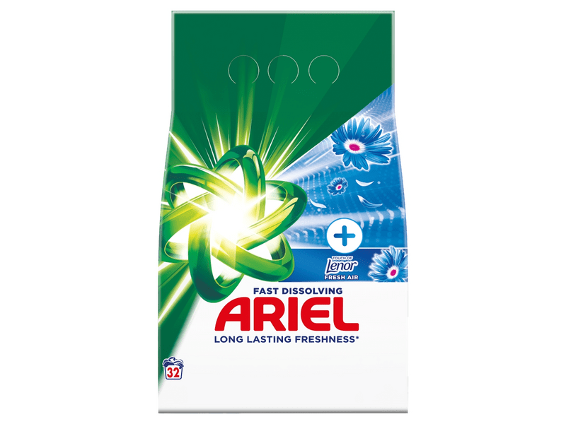 Ariel +Touch of Lenor Fresh Air Mosópor 32 mosáshoz, 1.76 kg