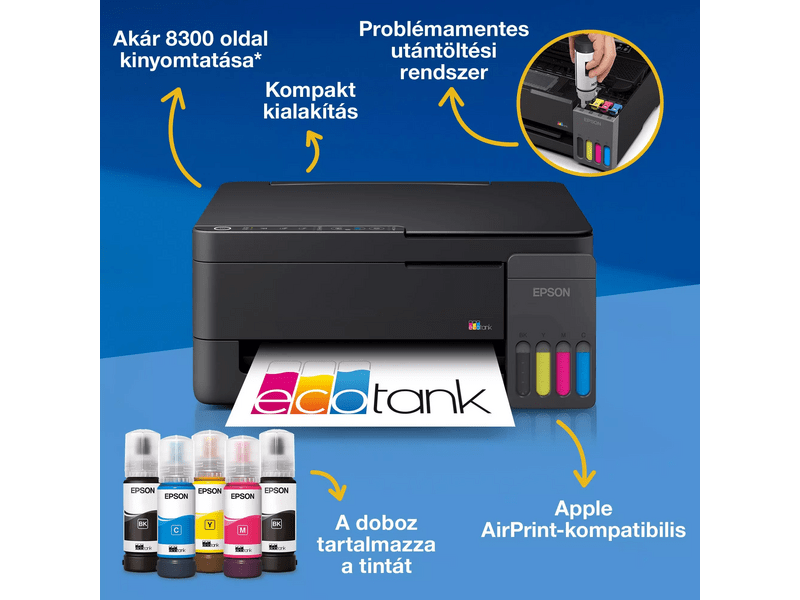 Epson EcoTank L3350W Multifunkciós nyomtató (C11CL62409)