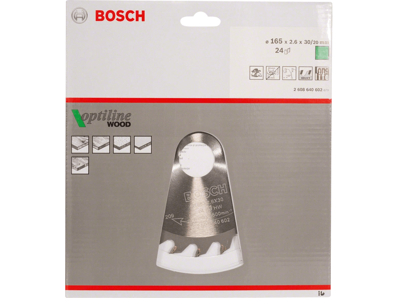 Bosch Optiline Wood list kružne pile, 165 mm (2608640602)