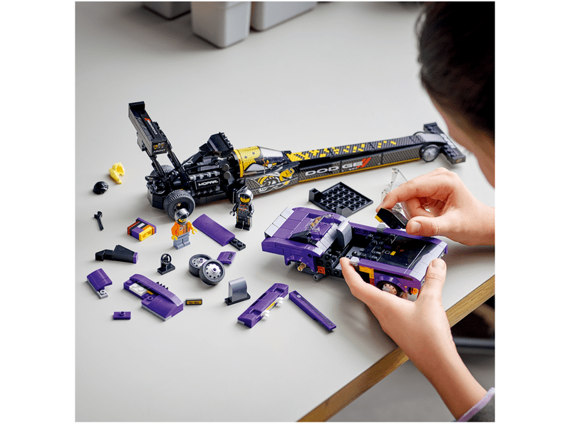 LEGO® Speed Champions Mopar Dodge//SRT Top Fuel Dragster és 1970 Dodge Challenger T/A (76904)