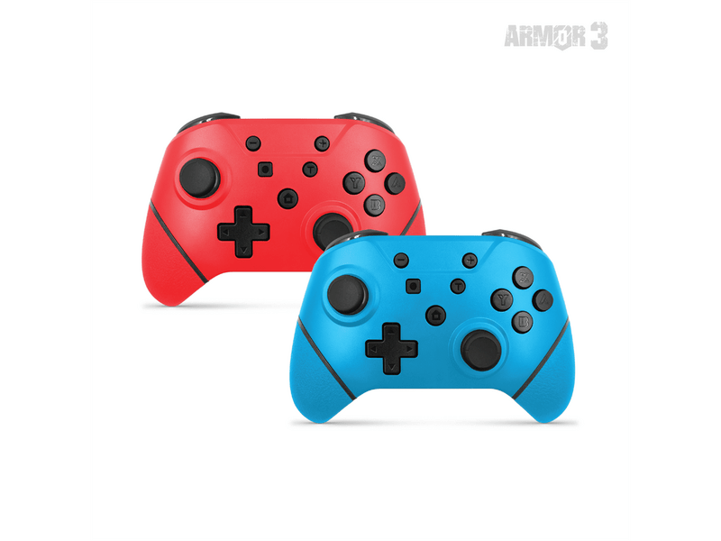 Armor3 NuChamp Nintendo Switch Vezeték nélküli kontroller, Kék & Piros (M07467-BBRD)