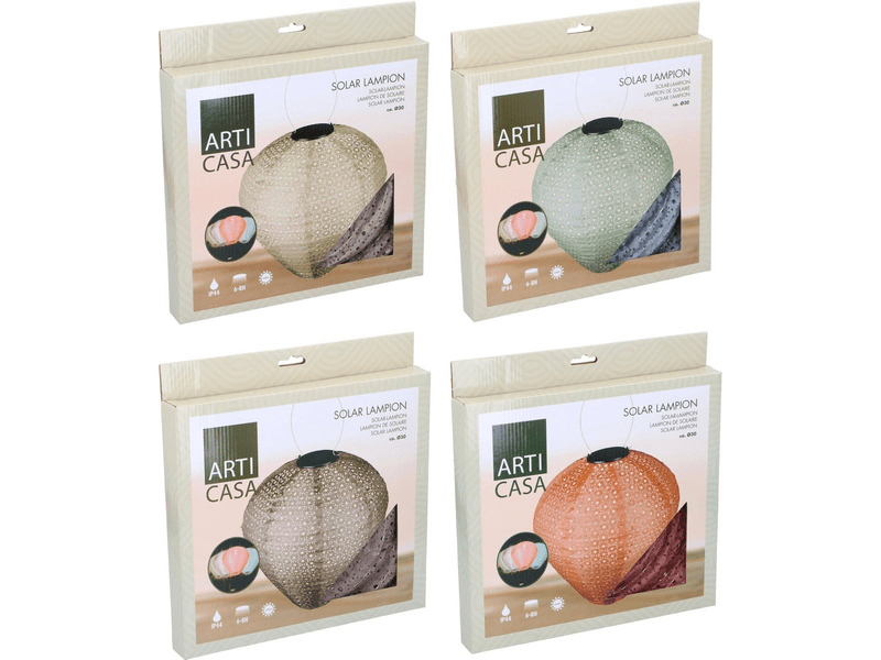 Arti Casa Solar LED lampion, 4-féle
