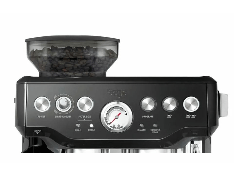 Sage BES875BKS Eszpresszó kávéfőző + Lavazza Espresso Szemes kávé, 250 g