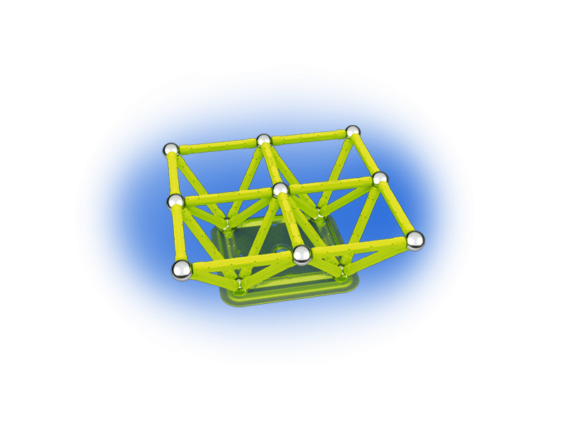 Geomag Foszforeszkáló mágneses építőjáték, 64 db (20GMG00336)