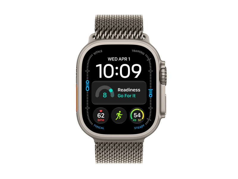 Apple Watch Ultra 4, Natúr titán tok, Natúr titán milánói szíj, S (MJA84QH/A)