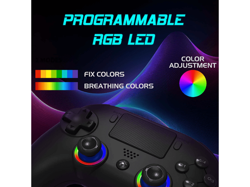 Subsonic PS5 Wireless LED Kontroller, fekete (SA5716-1)