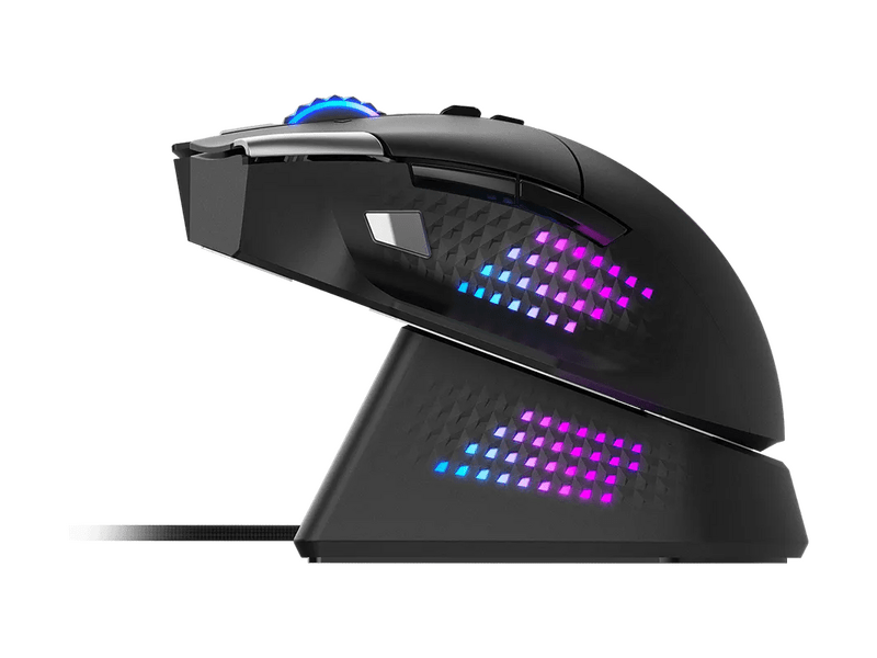MSI Versa Pro Wireless + Mouse Dock Pro Gamer egér, fekete