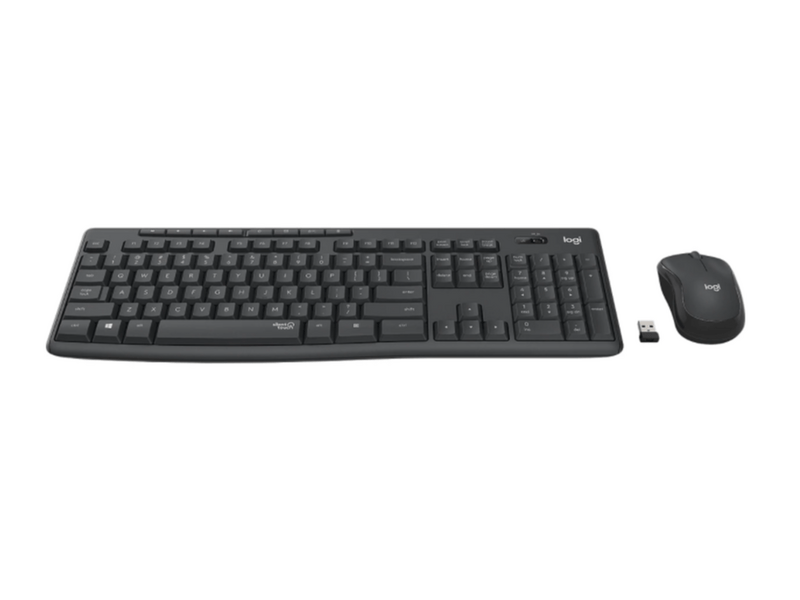 Logitech MK295 Silent Vezeték nélküli egér-billentyűzet szett, grafitszürke