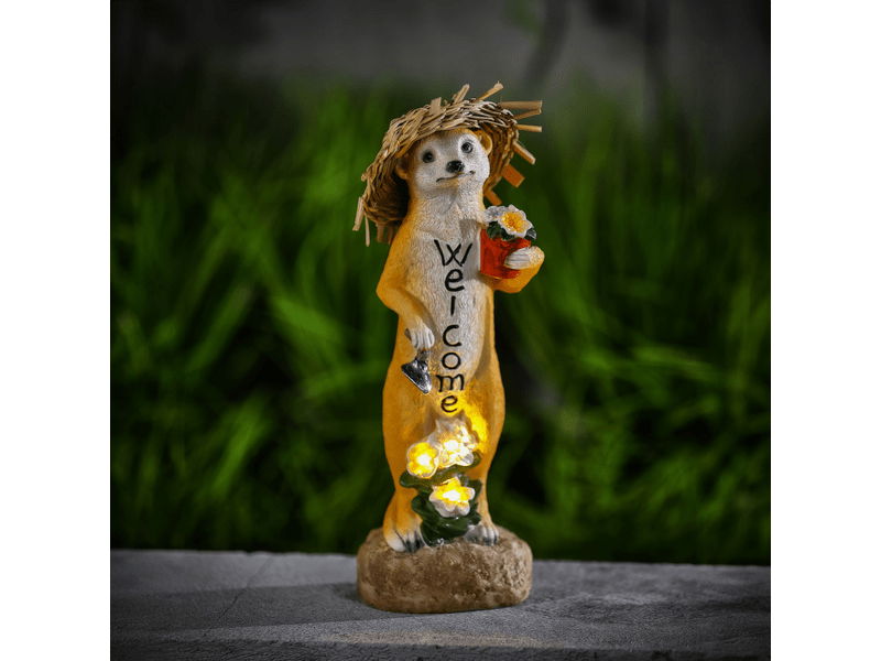 Garden of Eden 11423 Szolár állatfigura, szurikáta