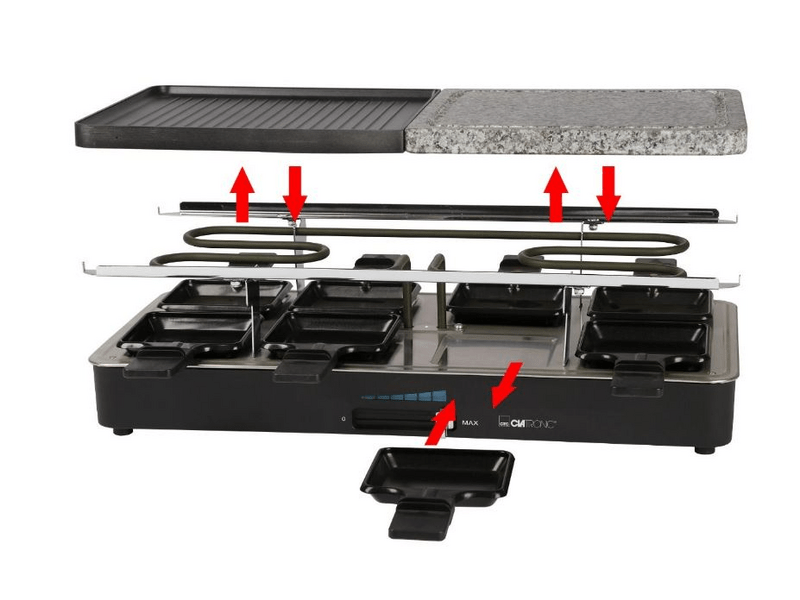 Clatronic RG 3518 2 az 1-ben raclette grill