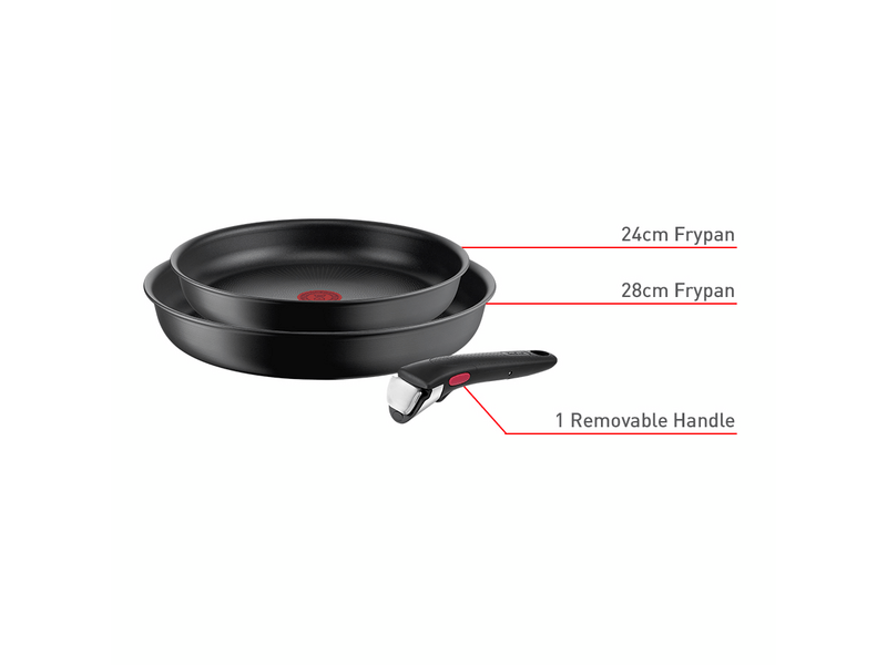 Tefal L7649253 Ultimate Ingenio serpenyőszett, 3 db-os