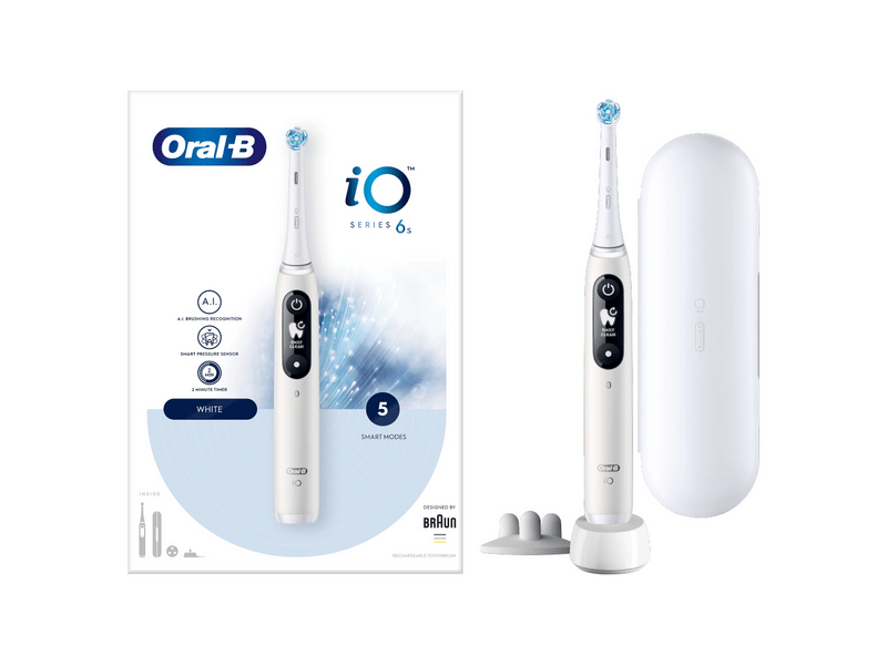 Oral-B iO 6s Elektromos fogkefe, fehér