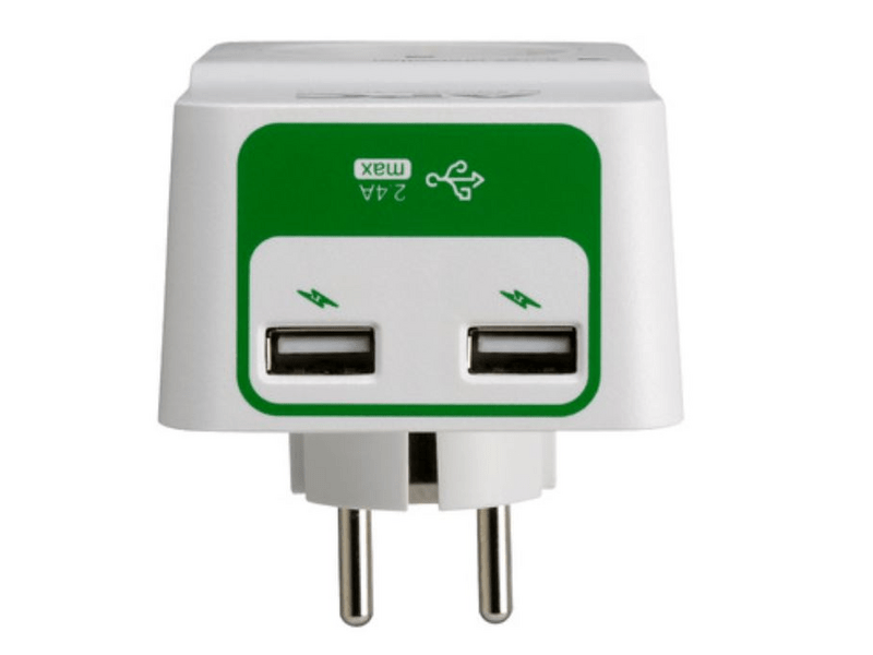 APC PM1WU2-GR Essential SurgeArrest Túlfeszültségvédő aljzat 2 USB porttal