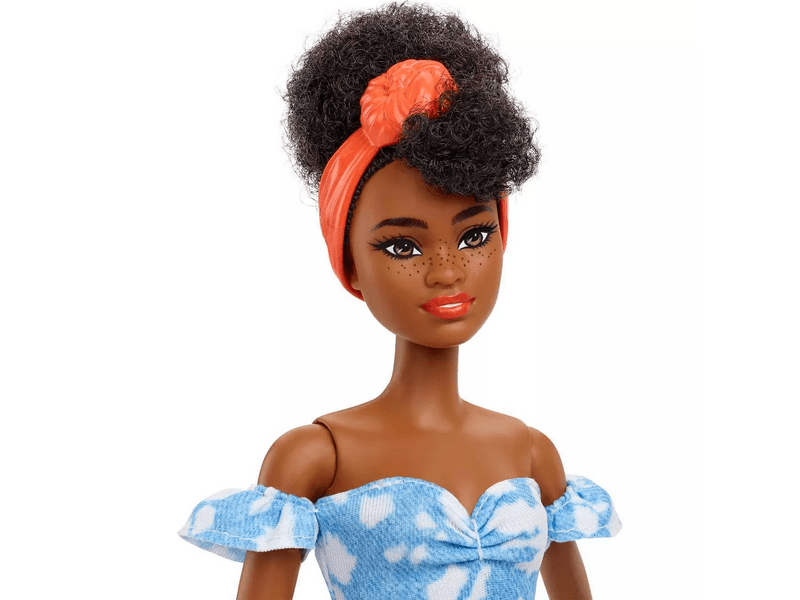 Barbie Fashionistas: Afroamerikai baba kék ruhában (HBV17)