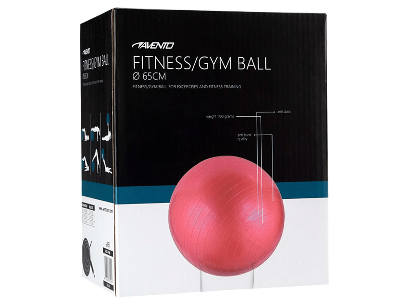 Avento ABS Gym Ball gimnasztika labda, 65 cm, pink (40269)