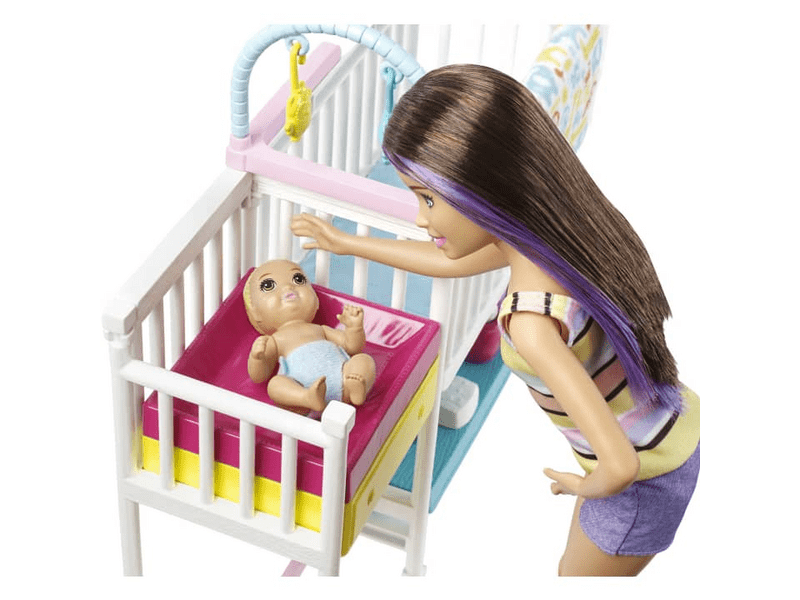 Mattel GFL38 Barbie Bébiszitter gyerekszoba szett