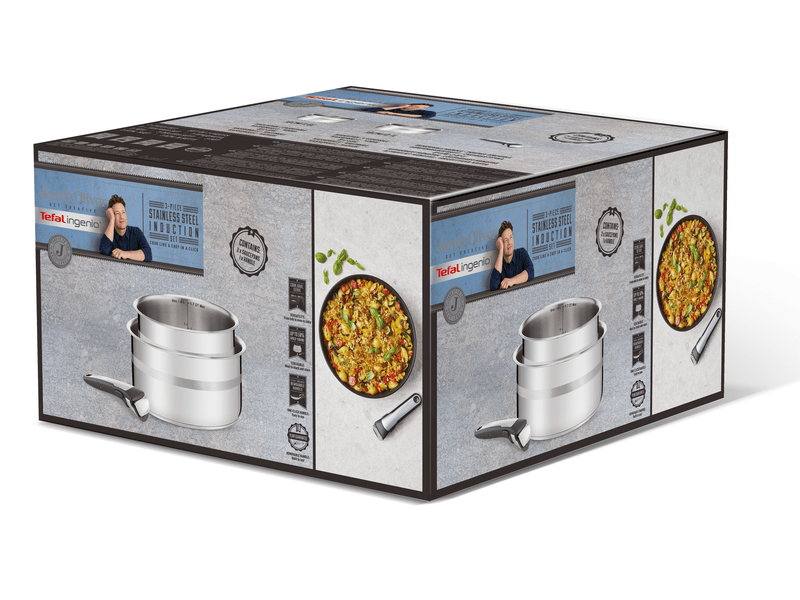 Tefal L9569332 Jamie Oliver Ingenio 3 részes edényszett