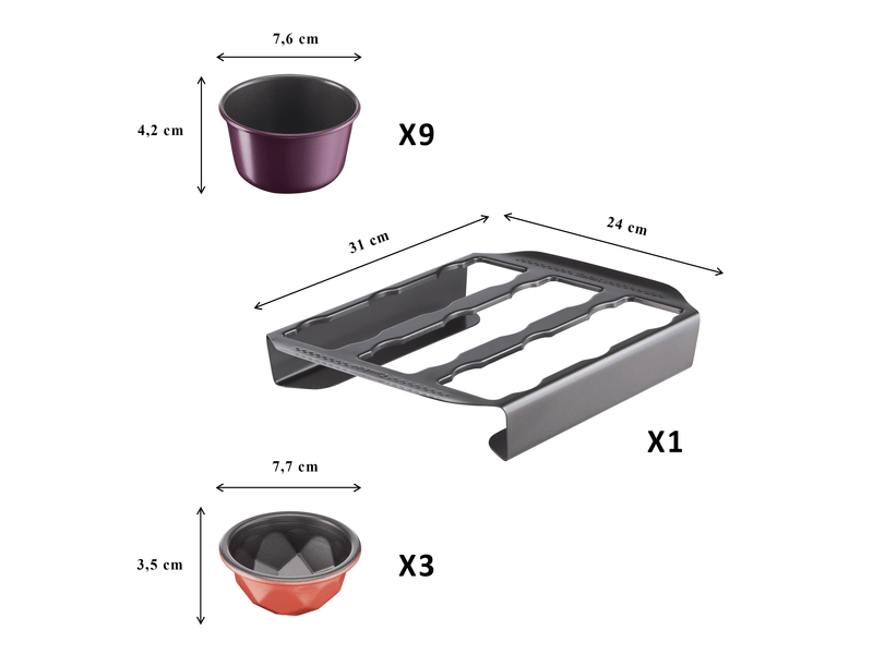 Tefal J304SS04 Creabake sütőforma szett