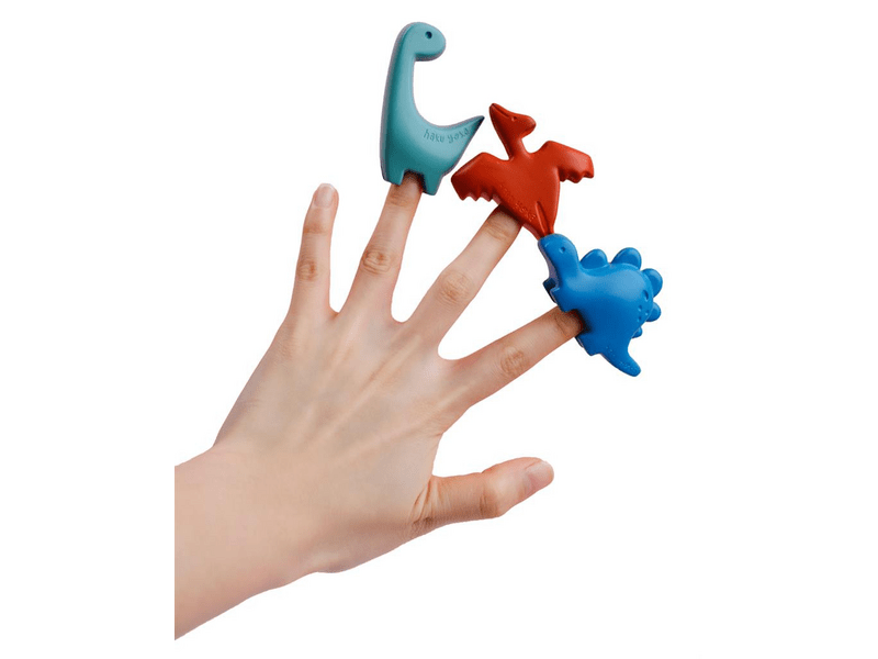 Haku Yoka Dinoszauruszok Ujjra húzható marokkréta készlet, 6 db-os (CP233113)