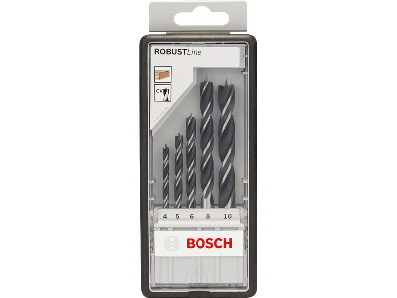 Bosch Robust Line set spiralnih svrdala za drvo, 5 dijelova (2607010527)