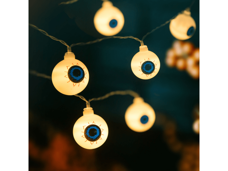 Family 56528C Halloween-i LED-es fényfüzér - szemgolyó