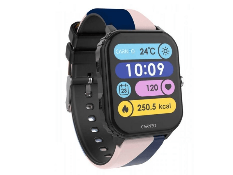 Carneo Tik&Tok HR+ 2. generacije dječjeg pametnog sata, crne boje
