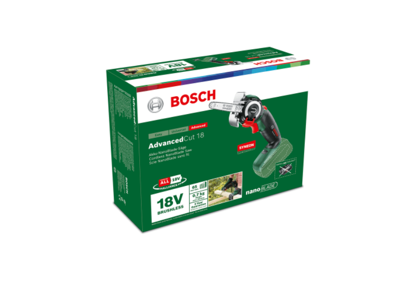 Bosch AdvancedCut 18 Nanoblade Akkus többfunkciós fűrész, akku nélkül (06033D5100)