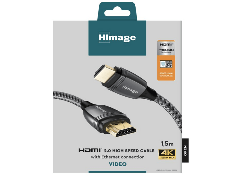 HImage HDMI 2.0 kabel, 1,5 m (HIP20HDMI4K15MMG)