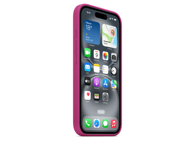 iPhone 16 Silic.Case MagS.Fuchsia