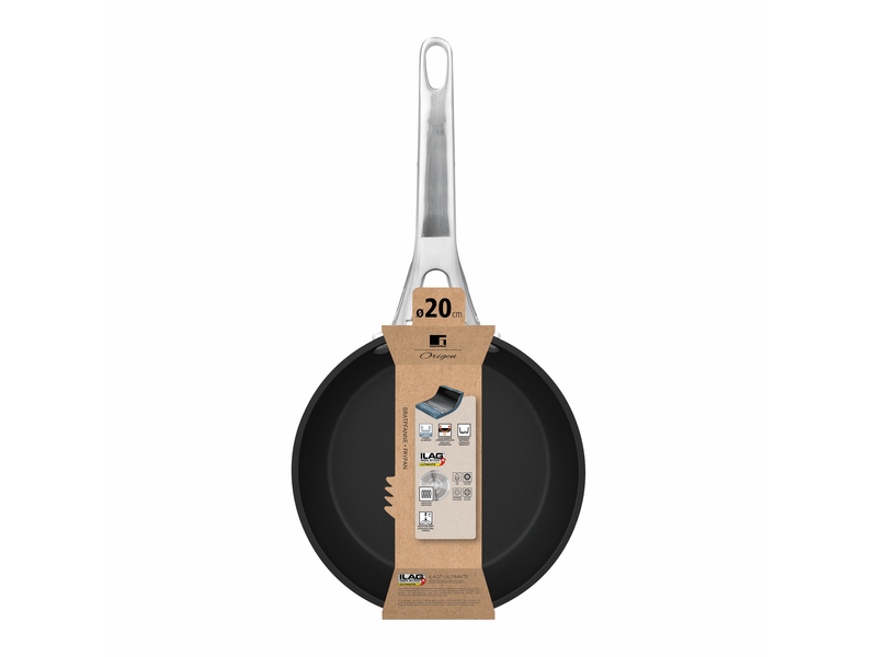 Bergner BG-34520-BK-KF Origen serpenyő, 20 cm