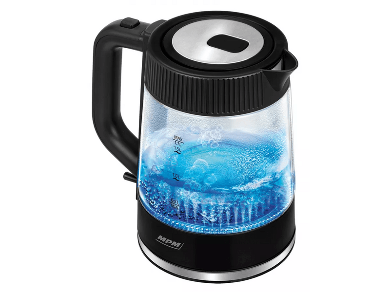 MPM MCZ-117 Vízforraló, üveg/fekete