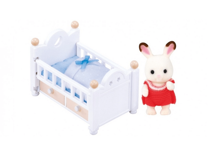 Sylvanian Families Csoki Nyuszi bébi kisággyal (5017)