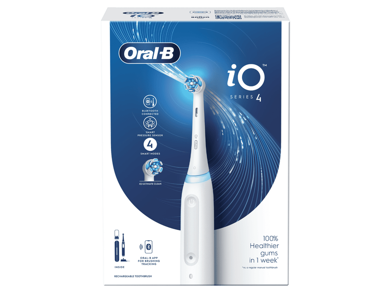 Oral-B iO 4 Elektromos Fogkefe, fehér