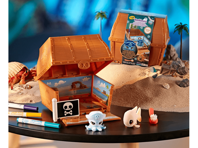 Crayola Washimals Kincsesláda világító állatkával (74-7510)