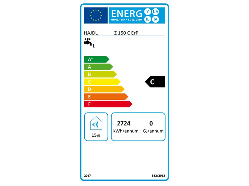 Hajdu Z 150 C ErP Forróvíztároló kerámiafűtővel, 150 L