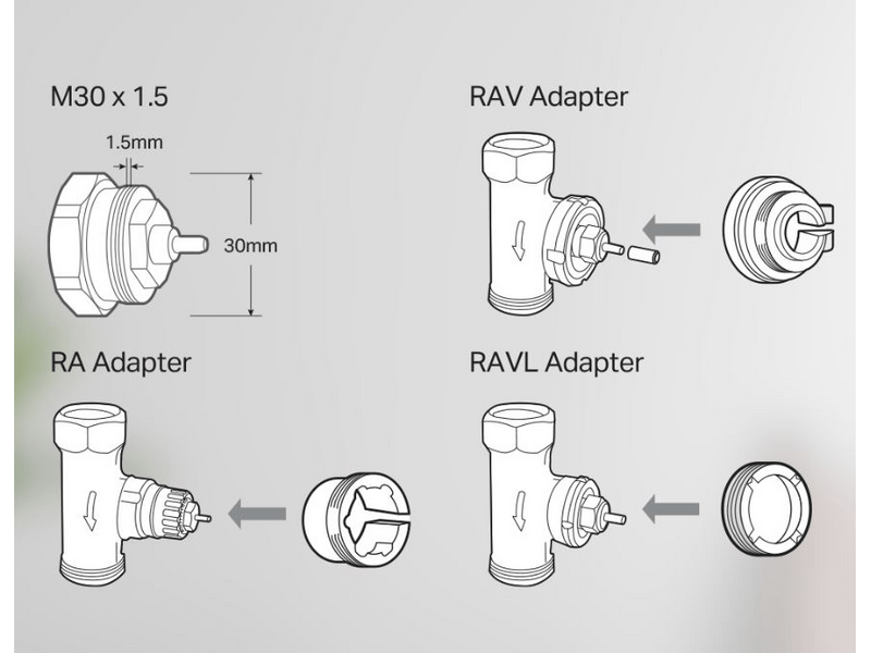 TP-Link KE100 Kasa Okos Termosztát Radiátorszelep
