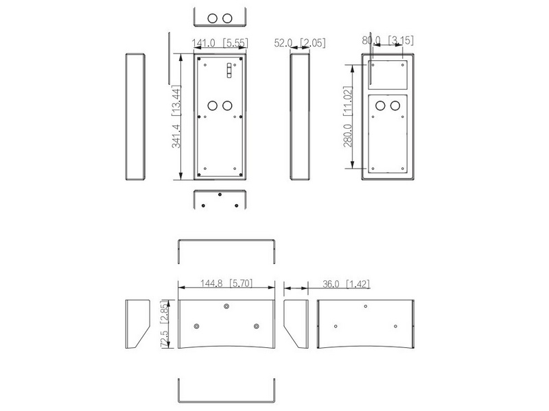 Dahua VTM53R3 Felületre szerelhető doboz VTO4202F kaputelefonhoz