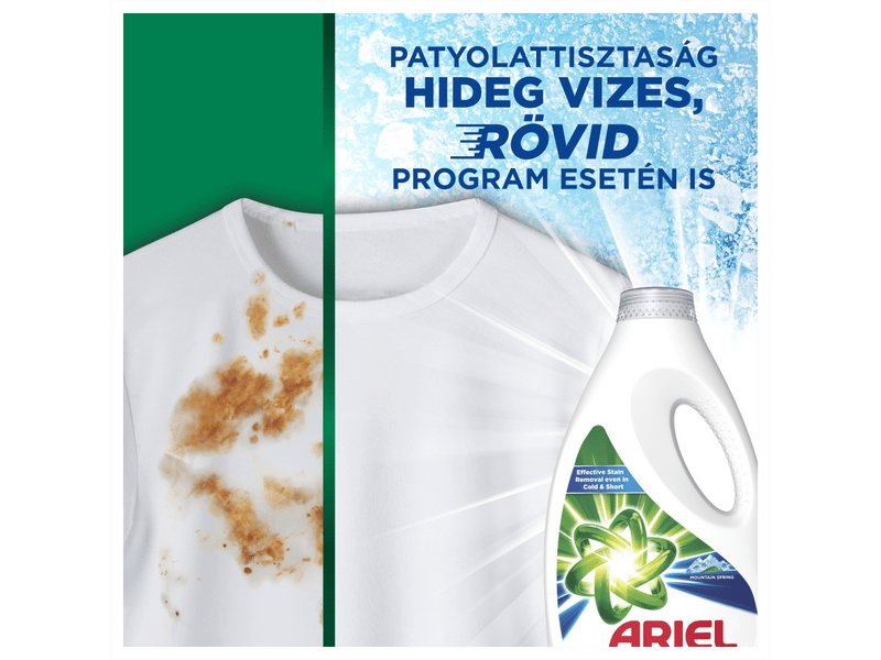 Ariel Mountain Spring Folyékony Mosószer 48 mosáshoz, 2.4 l